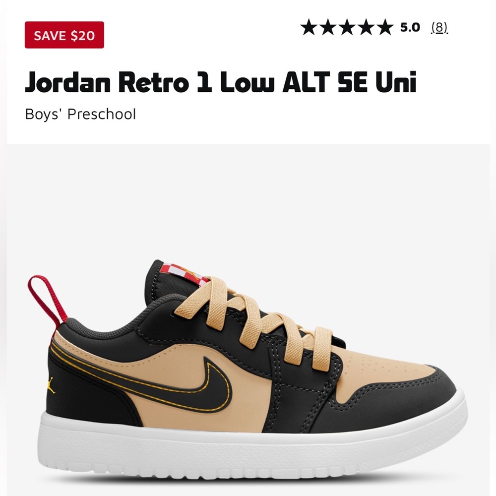 Jordan Retro 1 Low ALT SE toddler Nikes